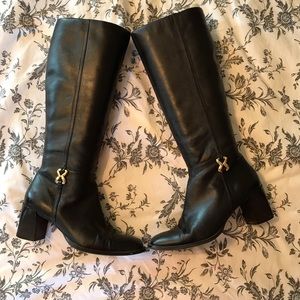 Dark brown leather Karen Scott tall shaft boot